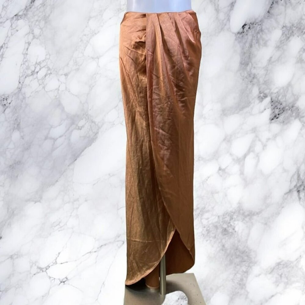 Line & Dot Lisa Midi Skirt - Ginger - Picture 2 of 12